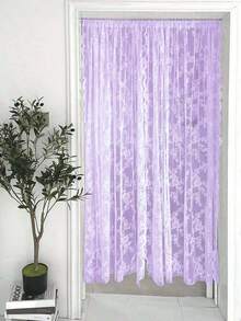 1 pieza de ribete de encaje ondulado de doble hilera de color liso, cenefa de cortina moderna y minimalista para decoración del hogar, apta para todas las estaciones. - Multicolor - Ver 2