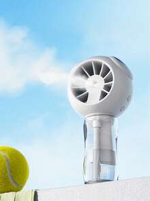 1pc/Mist Fan/Cartoon Fan/Built-In Water Tank/Four-Speed ​​Adjustable Fan (Long Press To Start)/Battery Capacity: 800mAh/Holiday Essential/Travel Essential/Summer Essential Fan/Handheld/Hanging/Standing/Equipped With A Neck Hanging Strap/Suitable For/Home/Commuting/Outdoor/Cycling/Maximum Wind Speed ​​Battery Life: 3.5 Hours - Multicolor - View 9