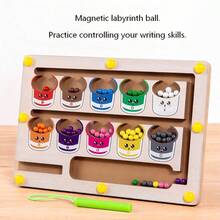 Magnetic Pen Ball Toy, Colorful Design Helps Color Recognition, Fun Pen Play, Effectively Exercises Fine Motor Skills And Hands-On Ability. - Multicolor - View 6