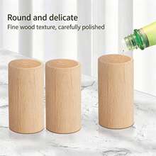 3/6pcs Natural Wood Aromatherapy Diffuser Set, Cylinder Volatile Wood Sticks, Reusable Fireless Fragrance Diffuser For Home, Car & Office - Natural Wood Color - View 5