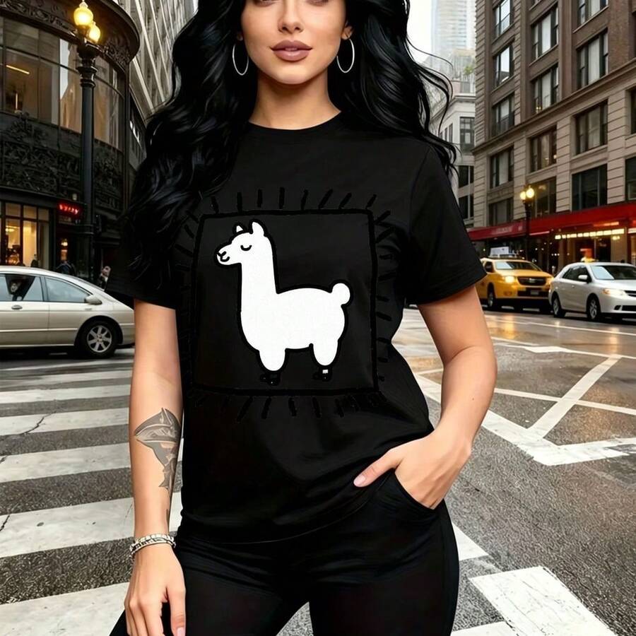 Women T-Shirts - Black - View 1