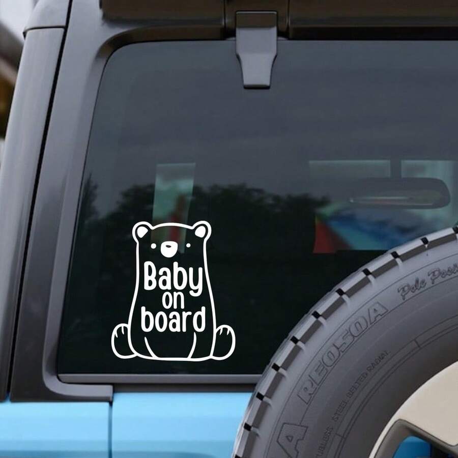 Pegatinas con forma de oso - Pegatinas para ventanas, pegatinas para parachoques, calcomanías de vinilo - 1 pieza - Ver 1