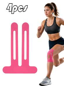 Pre-Cut Knee Support Athletic Tape, Knee Support & Stability, Waterproof, Sweat-Resistant, Breathable, Hypoallergenic, Latex-Free Elastic Sports Tape, Suitable For Active Sports - Multicolor - View 10