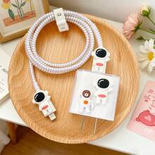 Bảo vệ cáp hình trái tim sóng đơn màu gradient, chống đứt gãy tương thích với sạc Apple 18-20W - Nhiều màu - Xem 3