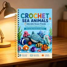 Crochet Ocean Animal Pattern Instruction Book, Beginner-Friendly Handmade Knitting Illustrated Guide, Ocean Animal Crochet Pattern Book, Tutorial Handbook - A - View 5