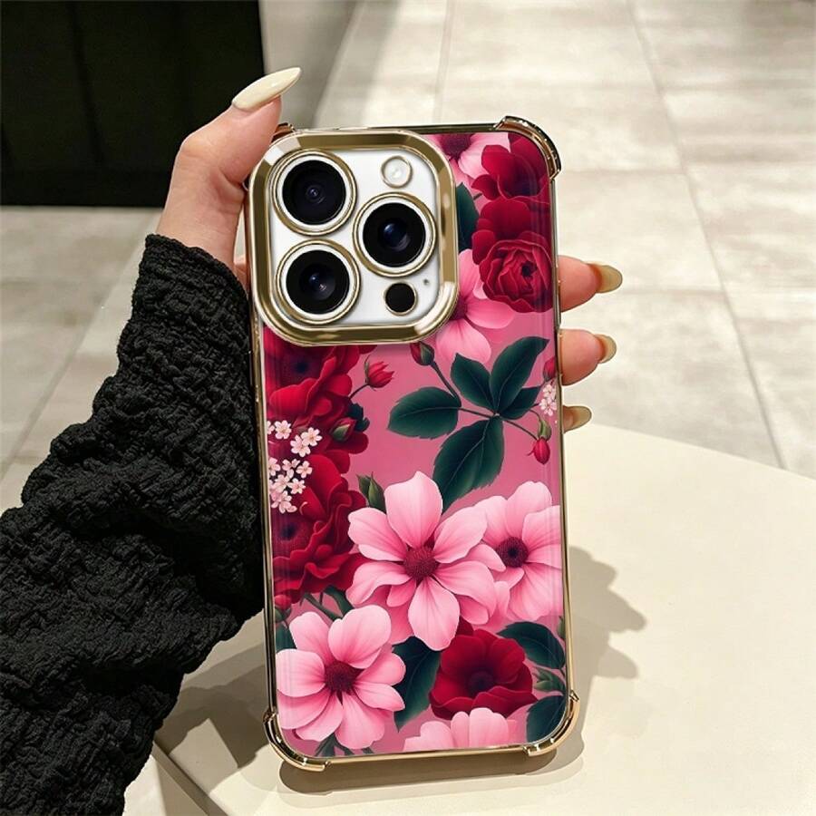 Floral Cell Phone Case: Modern Design With Full Drop And Scratch Protection, Suitable For Multiple Mobile Models Such As The Galaxy A Series Up To The 17 Pro Max Including Mini, Plus, Pro, Pro Max And 16e, Galaxy A And S Series With A03, A04, A04e, A05, A06, A12, A15, A22, A32, A34, A35, A54, A55, S23, S24 Ultra, Moto G52, G54, G84, Poco C40, C65, M5s, M6 Pro 4G, X5, X6, X6 Pro And 9A, A3, Note 11 4G. Comfortable And Durable Case Ideal For Everyday Personal Use. - GS - 查看 1