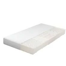 (=TH310157AAA) Materasso in schiuma fredda, 90 x 200 cm, materasso comfort a 7 zone, spessore 20 cm, H3, H2, materasso ergonomico in schiuma fredda con maniglie e rivestimento lavabile, trapuntato con fibre climatiche, cerniera integrale - Bianco - Visualizzare 6