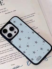 Funda de teléfono con estrella azul minimalista, diseño de moda, adecuada para el trabajo y el transporte, cubierta protectora de TPU a prueba de golpes - Multicolor - Ver 4