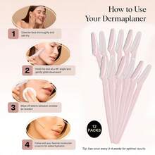 1pc Eyebrow Razor Set, Eyebrow Trimmer/Razor, Exfoliating Shaver, Body Hair Removal Tools And Facial Eyebrow Razor Set With Long Handle Blades And Precision Protective Cover, Women Eyebrow Shaping Tool, Suitable For Daily Or Travel Use, Easy-To-Use Unisex Eyebrow Trimmer For Trimming And Shaping Eyebrows - Multicolor - View 3