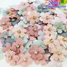 20/30/40/50/100Pcs Random Color Shiny Rhinestone Flower Appliques, Suitable For DIY Clothing, Hats, Hair Accessories And Handicrafts - Multicolor - View 15