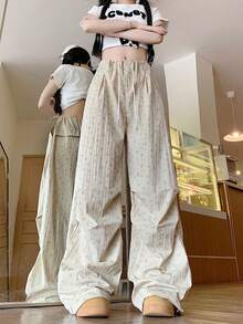 Women Pants - Khaki - View 7