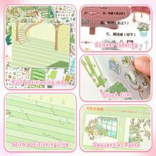 Creative Fun - 3D Stereoscopic Scene Stickers, 2 Styles Available, Includes 1 Scene Card + 2 Sticker Sheets + 1 Reference Image, Suitable For Gifts For Friends, Office, Home, Entertainment Toys, Student Scrapbooks, Scene-Making Material DIY Fun Decorative Stickers - A - View 11