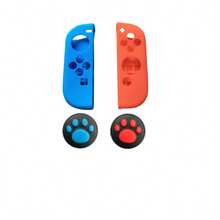 Switch 矽膠保護套 + 搖桿拇指套，矽膠保護帽，相容於：Switch/OLED 控制器，防滑、防汗、防刮，提升遊戲體驗，遊戲配件 - 查看 4