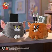 TOM AND JERRY. Creative Cartoon Plush Doll, Can Be Used As Phone Stand, Desktop Stationery And Remote Control Storage Decor, Plush Doll - Multicolor - View 3