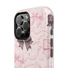 24h Shipping From DE Apple 17 16 15Pro Max PlusVintage Ribbon Bows Phone Case |   Magnetic Impact-Resistant CaseSamsung 23 24 25 26 - 1 Piece Of Picture Color - View 11