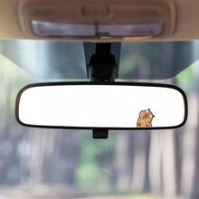 Cute Capybara Pattern Stickers, Car Rearview Mirror Decals - Suitable For Cars, Laptops, Motorcycles, Tablets And Phones, Etc. A Great Gift Choice - 1 pcs - View 1