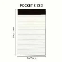 5 Stück liniierte Notizbücher, linierte Schreibblöcke, 3 x 5 Zoll linierte Handschrift-Notizbücher, jeweils 30 Seiten, perfekt für Schule, Büro, Schulbedarf, Schulanfang, Schulhefte, Notizbücher, Schule, Bücher - A7 - Übersicht 2