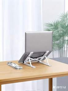 可折疊可調高度筆電散熱底座,適用於筆電、手機、書籍,人體工學設計,防滑橡膠墊,適合居家、辦公室、旅行、床邊使用,輕便可攜式多功能筆電支架與平板架 - 彩色 - 查看 11