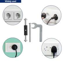 118 /86Type Switch Socket Cassette Repair, Electrical Box Screws Support Rod Switch Universal Outlet Repairer Wall Mount Switch Box Repair Device With Wrench,10Pcs - Multicolor - View 7