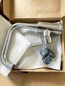 720° Rotating Dual-Purpose Kitchen Faucet, Stainless Steel Rotating Bathroom Faucet With Separate Hot And Cold Control, Built-In G1/2 Inch Inlet Hose, High-Pressure Spray Nozzle, Stainless Steel Brushed Finish, Potable Hot And Cold Mixed Water, Single Hole Installation, Modern Design, Suitable For Kitchen And Bathroom Sinks, Kitchen Vegetable Basins And Home Washbasin Faucets, Essential Modern Home Accessory - Silver - View 16