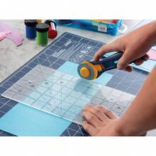 6" X 12" Frosted Advantage Acrylic Ruler (QR-6x12) - Non-Slip Acrylic Ruler With Grid & Angle Markings For Quilting, Sewing, Fabric Cutting & DIY Crafts - 1 - View 5