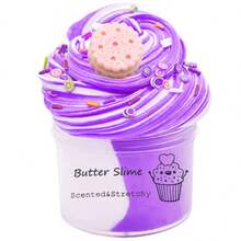 Cute Bubble Tea Butter Slime Set, Suitable For Children, Party Gifts, Elastic Non-Stick Colorful Scented Slime, Stress Relief Toy, Suitable For Boys And Girls, Children's Fidget, Slime Clay, Honey Slime, Purple Slime, Girls Slime, Pink, Children's Skin Care, Elastic Slime (Random Stickers) Slime 50ml Fruit Ice Cream Butter Mud Ramen Mud - Multicolor - View 17