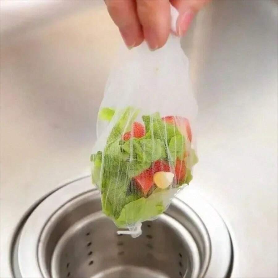 30-100Pcs Disposable Kitchen Sink Filter Sewer Drain Anti-Blocking Garbage Bag Pool Leak Mesh Bag Mesh Strainer Sink Garbage Net