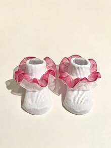 4/1 Pasang Kaos Kaki Bayi Renda Jala Gradien, Kaos Kaki Bayi Gaya Putri Aneka Warna, Cocok untuk Pemakaian Sehari-hari Bayi Baru Lahir, Semua Musim, Hadiah Menarik - MultiWarna - View 13