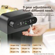 1 pieza Dispensador inteligente con sensor de movimiento para jabón de platos, dispensador automático de jabón espumoso para manos, dispensador de jabón de doble cabezal, cocina & baño, gran capacidad 800ml - Montaje en la pared - Ver 6