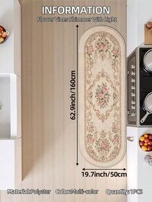 DAJIANG 1pc - Vintage Floral Doormat, Multi-Color European Floral Pattern, Kitchen Hallway Carpet, Wool-Like Material, Suitable For Bathroom, Kitchen, Outdoor, Indoor, Hallway, Bedroom, Living Room, Bedside, Machine Washable, Easy To Clean, Non-Slip Bottom, Suitable For Bedroom Winter Decor, Valentine's Day Holiday Decor, Bedroom Holiday Decor, Bathroom Accessories, Room Decor Set - Multicolor - View 16