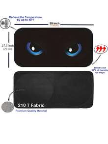 Parasol para parabrisas de coche de verano, accesorios para coche adecuados para parasol de ventana delantera, protección contra el calor de verano, parasol plegable reflectante para ventana delantera del coche, duradero 190T, material con protección UV y protección contra el calor, accesorios para el interior del coche - A - Ver 5