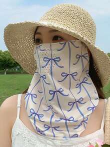 Outdoor UV Protection Breathable Sunscreen Face Mask, Ear-Hanging Neck Gaiter, Variety Of Printed Designs For Summer - Multicolor - View 9