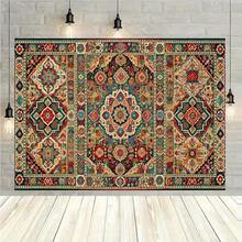 1pc Traditional Afghan Handmade Pattern Backdrop, Background Decoration For Room, Photo Studio Prop, Suitable For Home Decor, Party, Studio, Home And Garden, Outdoor Celebration - 3 - View 5
