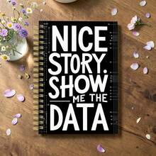 1PC A5 Back To School Fun Spiral Notebook Diary, New Job Promotion Gift For Colleagues, Internship Graduation Gift, Office Prank Toy, Small Paper Notebook For Female Employees And Team Leaders School Supplies - Black - View 3