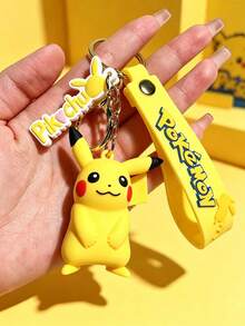 pokemon Móc khóa Pokémon 3D dễ thương, mặt dây chuyền hình nhân vật hoạt hình, móc khóa balo thời trang, phụ kiện trang trí chìa khóa xe hơi, phụ kiện thời trang hàng ngày, đồ trang trí thường ngày, phụ kiện trang trí tiệc. - móc khóa - Xem 10