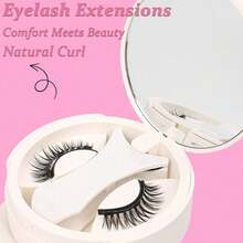 1 Pair Magnetic Eyelashes, Natural - View 6