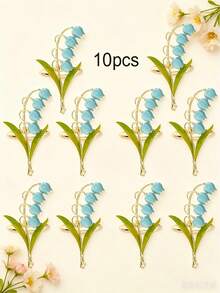 12pcs/10pcs/6pcs/1pc Lily Of The Valley Shaped Napkin Rings, Colorful ...