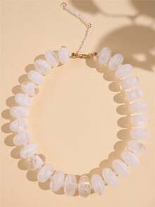 Women Beaded Necklaces Bohemian Dopamine Resin Beaded Necklace, Chunky Bead Turquoise Jewelry, Luxury Necklaces For Women, Stylish Collares Ideal For Daily Wear & Summer Vacation - 多色-1 - 查看 18