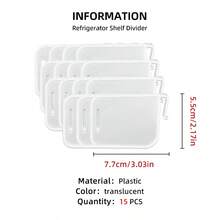 4pcs/8pcs/15pcs Multi-Functional Fridge Divider With Adjustable Buckle, Free Combination Plastic Partition For Drawer Organizing, Closet Storage Separator For Sorting Clothes And Socks - Multicolor - View 13