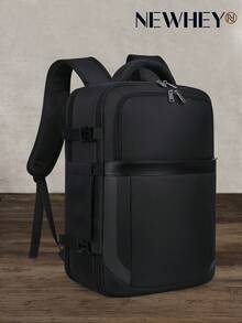 NEWHEY 17.3 吋筆電背包 40L 旅行背包 可登機行李筆電背包 - 黑色 - 查看 9