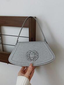 Bolso de mano de moda, versátil para ir al trabajo y de compras - Plateado - View 10