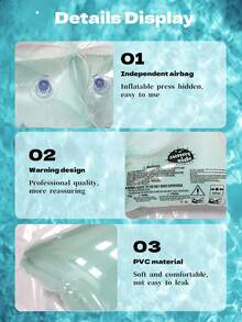 4件組充氣泳池漂浮床,大尺寸水上漂浮床墊,氣室PVC充氣躺椅,適合夏季海灘、泳池、湖泊、河流戶外水上放鬆 - 彩色 - 查看 9