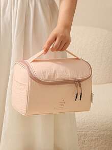 Hanging Toiletry Bag, Multi-Compartment Transparent Pocket Design With Hook, Large Capacity Portable Handheld Cosmetic Bag For Travel, Unisex Toiletry Organizer With Hook - Multicolor - View 7