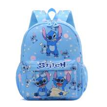 Stitch & Angel Travel Backpack - Pink Nylon, Fashionable Color Contrast Zipper, Ideal For Back To School Season & Travel Essentials, Gift Bag, School Backpack | Playful Design | Daypack, Kawaii Stitch Backpack - Multicolor - View 13