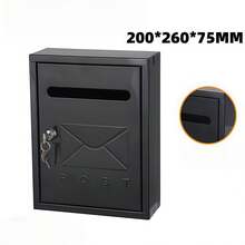 Modern Minimalist Wall-Mounted Mailbox, Outdoor Waterproof And Rust-Proof, Lockable Postal Delivery Box Suitable For Villa Courtyard, Garden Outdoor Mail And Package Receiving Box, Suitable For Apartment, Office And Residential Entrance - Multiple Styles - View 12