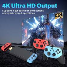 YIYI Retro Game Stick Wireless Mini Video Game Console, Built-In 30 Emulators, 64G Memory With 20000+ Games, 4K HD Output 2.4GHz Retro Video Game Handheld, TV Display Plug And Play, Holiday Gift For Men And Women, 1pc - View 5