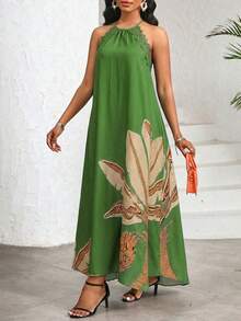 de verano informal con tirantes para mujer, ideal para vacaciones - Verde - Ver 1