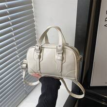 Bolso de Cuero Genuino para Mujer, Elegante Bolso de Mano y de Hombro para Oficina, Citas y Fiestas. - Negro - Ver 8
