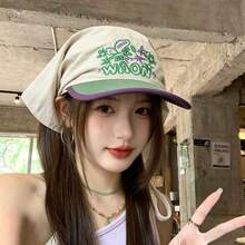1pc Women's Quick-Dry Letter Embroidered Baseball Cap, Multifunctional, Outdoor Sun Protection, Suitable For Cycling, Beach And Daily Use - Multicolor - View 9