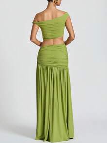 Conjunto Popular Sensual Estilo Moderno Femenino - Verde - Ver 2